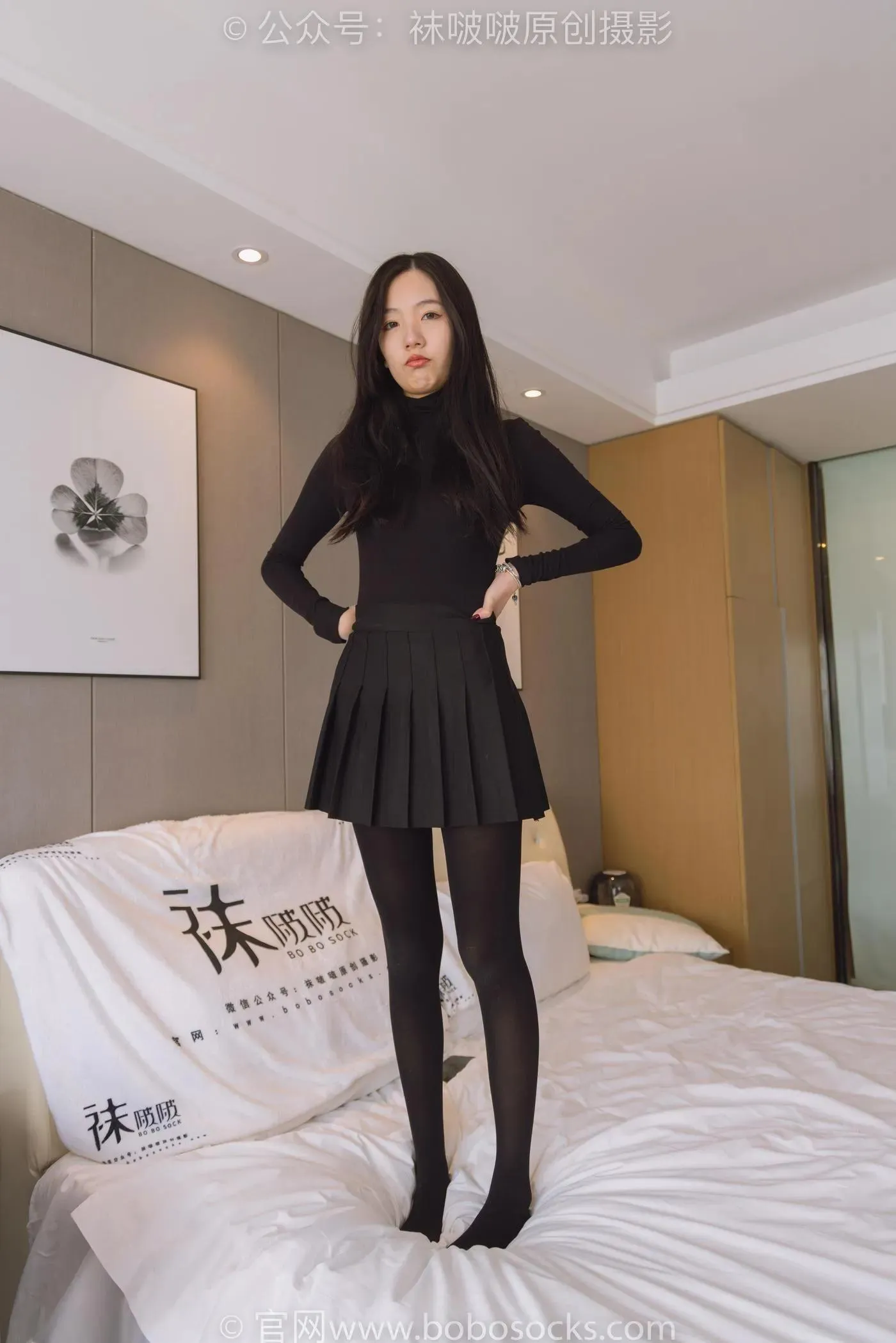 [BoBoSocks袜啵啵]NO.184 小甜豆-黑皮鞋、厚黑丝 [140P]插图9